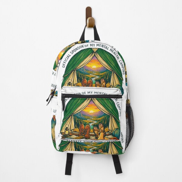 Item preview, Official Sponsor Of My Mental Health Camping Vintage Design designed and sold by GabeMountainArt.