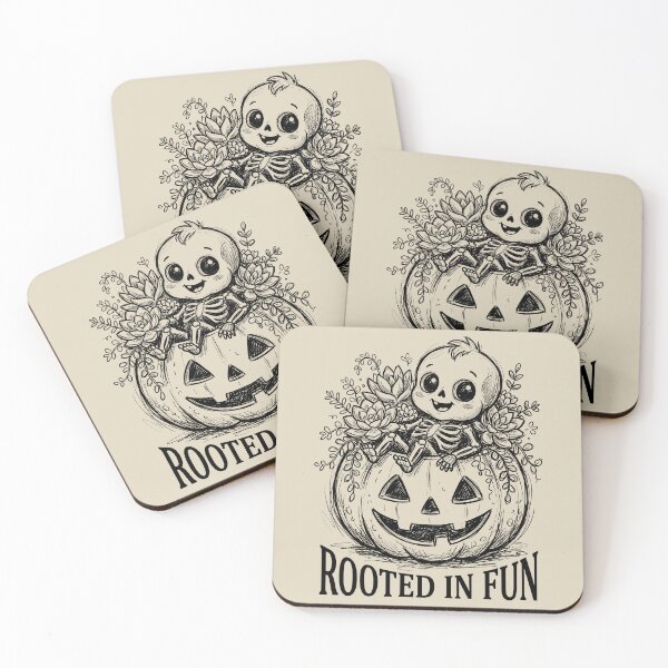 Item preview, Pumpkin Planter - Spooky Cute Skeleton designed and sold by bapupa.
