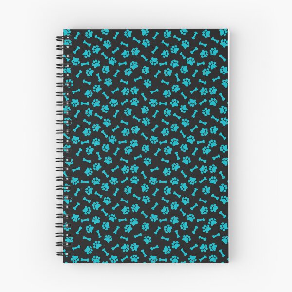 Item preview, Black and Cyan dog paws designed and sold by pattern-archive.