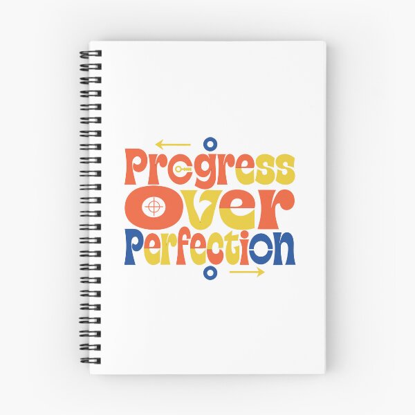 Item preview, Progress Over Perfection – Motivational Growth Mindset Typography Design designed and sold by Amsafjol.