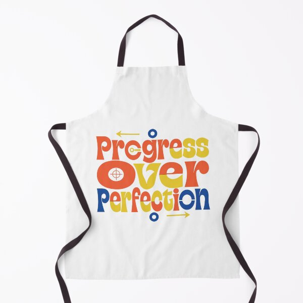 Item preview, Progress Over Perfection – Motivational Growth Mindset Typography Design designed and sold by Amsafjol.