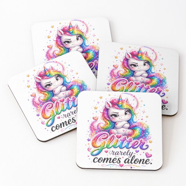 Item preview, Cute Unicorn With Glitter Cloud designed and sold by Tinosshop.