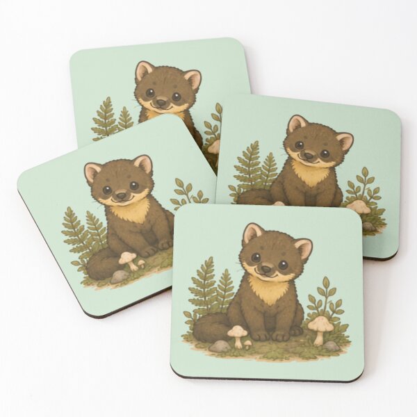 Item preview, Forest Friend Pine Marten designed and sold by MellowMunchkins.