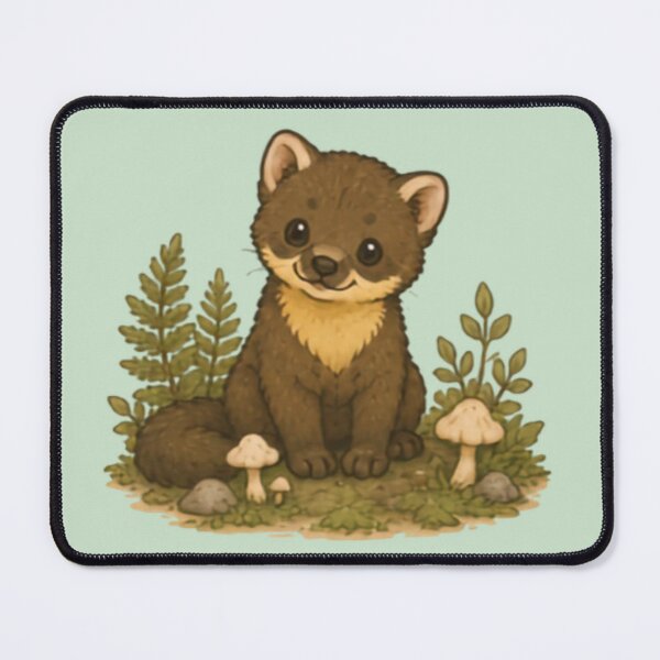 Item preview, Forest Friend Pine Marten designed and sold by MellowMunchkins.