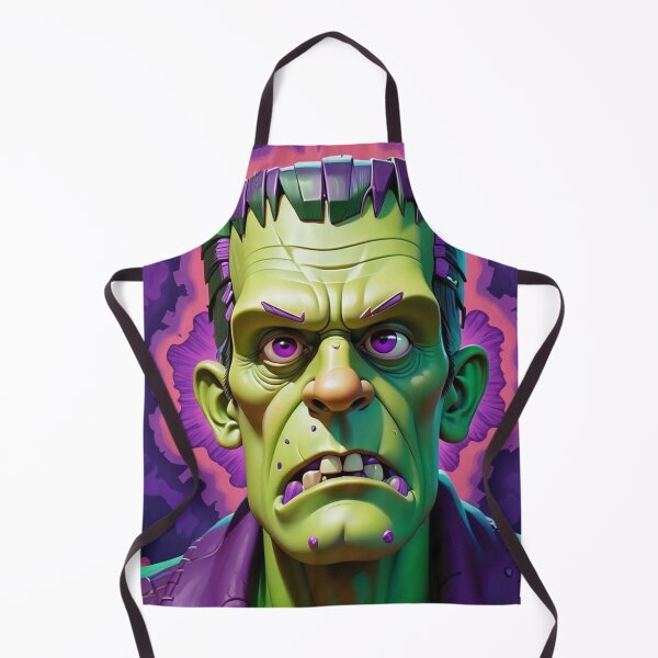 Item preview, Halloween Purple Green Frankenstein Classic Monster designed and sold by GaffaDesigns.