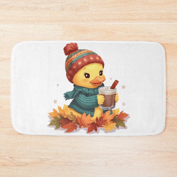 Item preview, Cute Cozy Duck Kawaii Sticker | Adorable Autumn Duck with Hot Chocolate designed and sold by Stylestickers55.