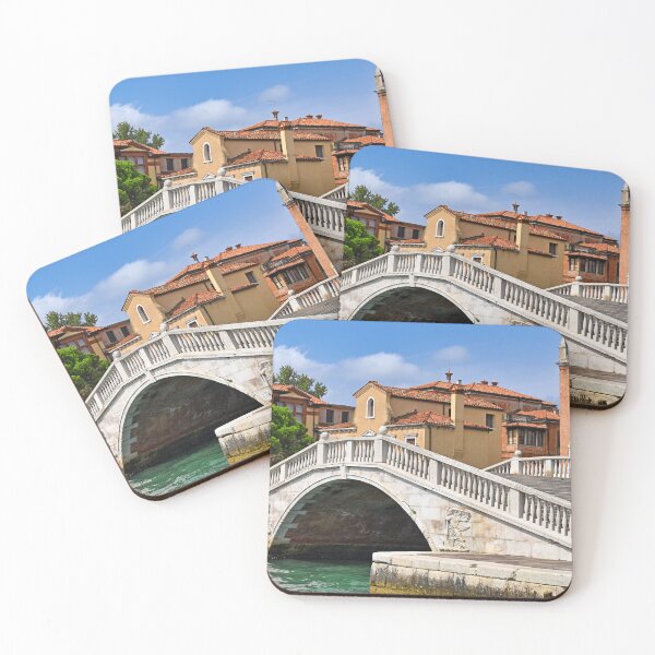 Item preview, Beautiful old white stone bridge and houses in Venice, Italy designed and sold by goceris.