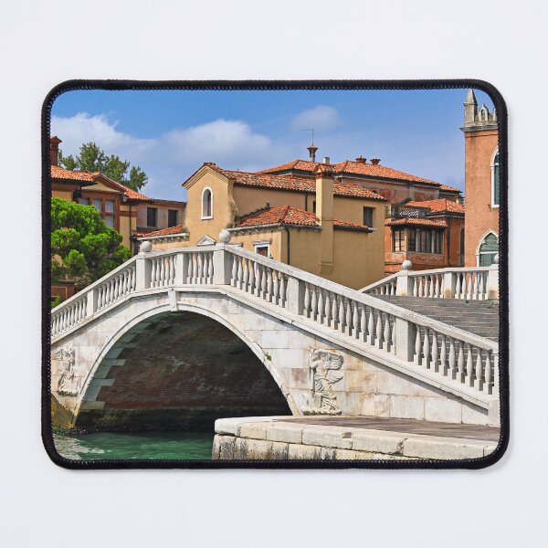 Item preview, Beautiful old white stone bridge and houses in Venice, Italy designed and sold by goceris.