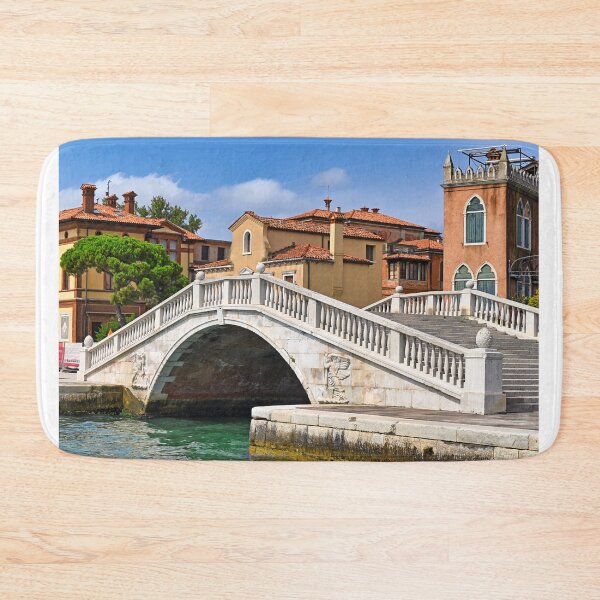 Item preview, Beautiful old white stone bridge and houses in Venice, Italy designed and sold by goceris.