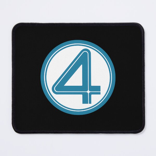 Item preview, Number Four Circle Blue Superhero Emblem designed and sold by PrismaticSnail.