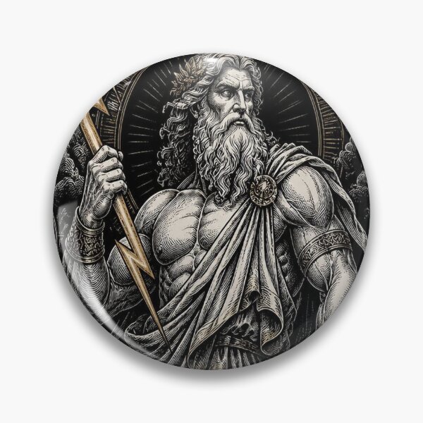 Item preview, Zeus Greek God Dark Academia Mythology Art designed and sold by SunnyDesign82.