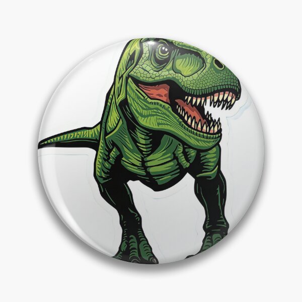 Artikelvorschau, Tiny Tyrant – Fierce T-Rex Sticker Illustration entworfen und verkauft von Artisan Finds Online.