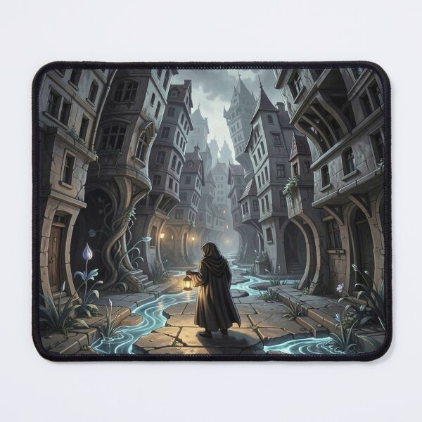 Item preview, Fantasy Lantern Alley – Surreal Medieval Style designed and sold by FotoworldEdel.
