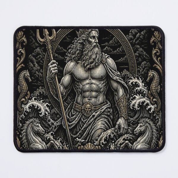 Item preview, Poseidon Greek God Dark Academia Mythology Art designed and sold by SunnyDesign82.
