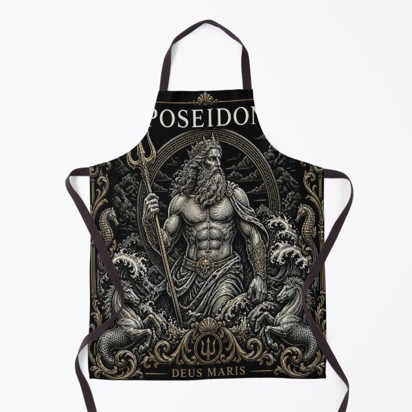Aperçu de l'œuvre Poseidon Greek God Dark Academia Mythology Art créée et vendue par SunnyDesign82.
