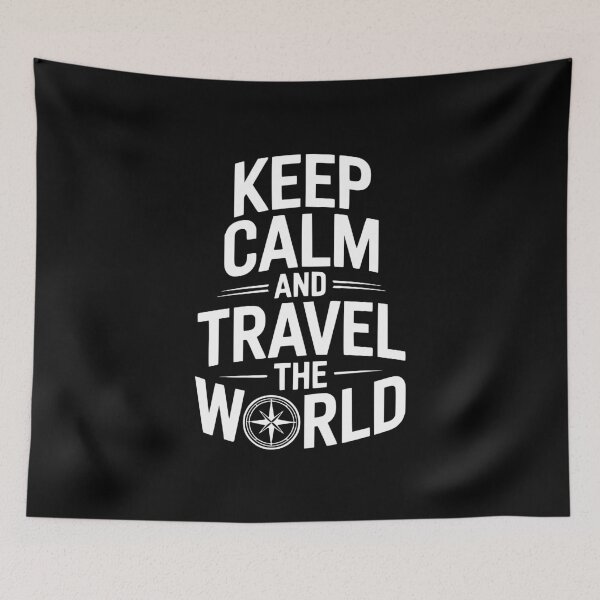 Item preview, Keep Calm and Travel The World designed and sold by Frank Ring.