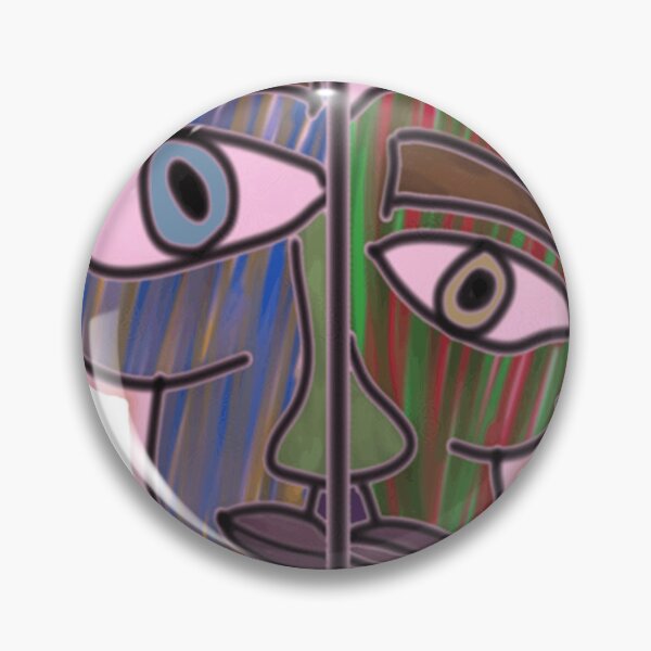 Item preview, Abstract Cubist Split Face designed and sold by willisburchArt.