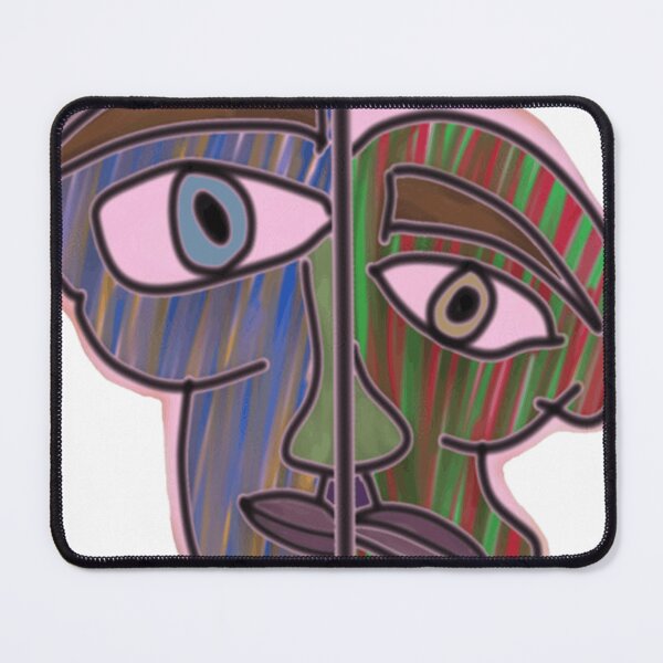 Item preview, Abstract Cubist Split Face designed and sold by willisburchArt.