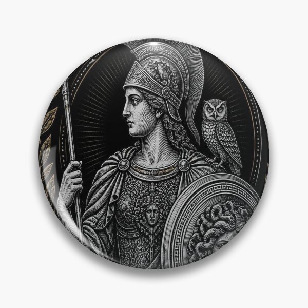 Item preview, Athena Greek Goddess Dark Academia Mythology Art designed and sold by SunnyDesign82.