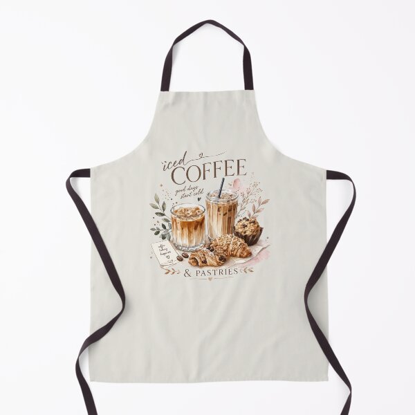 Item preview, Coffee & Bakery Lover Watercolor Design | Iced Coffee & Pastries Aesthetic | Cozy Café Foodie Gift designed and sold by Verycutethings.