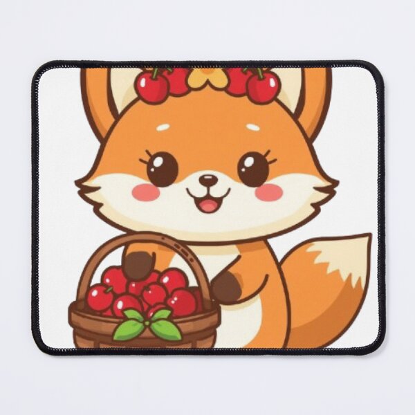 Item preview, Cute Cherry Fox Kawaii Sticker | Adorable Chibi Fox with Cherries designed and sold by Stylestickers55.