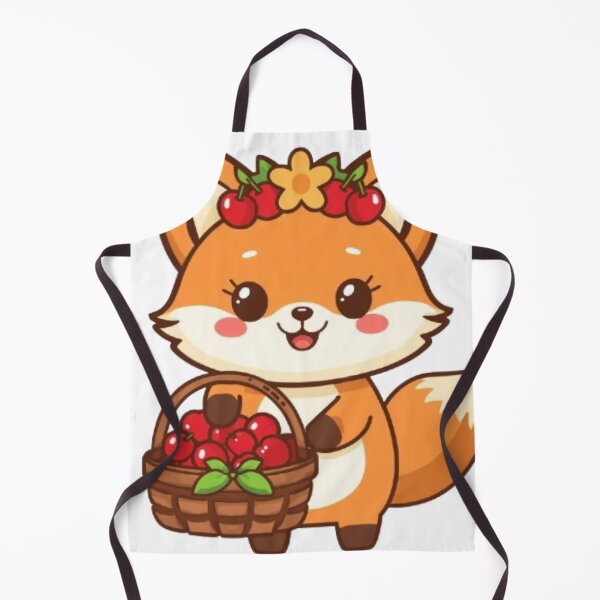 Item preview, Cute Cherry Fox Kawaii Sticker | Adorable Chibi Fox with Cherries designed and sold by Stylestickers55.