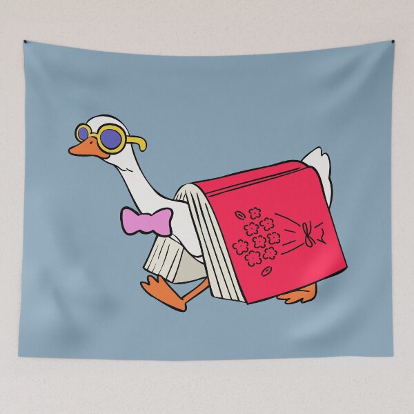 Item preview, Silly goose with a book designed and sold by Neadoodles.