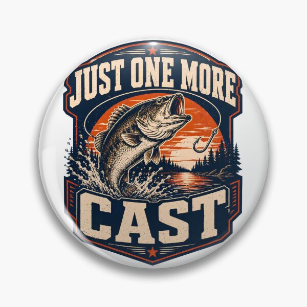 Item preview, Just One More Cast Vintage Bass Fishing Gift designed and sold by 404CLOTHINGG.