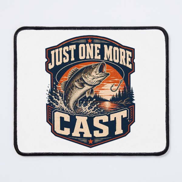 Item preview, Just One More Cast Vintage Bass Fishing Gift designed and sold by 404CLOTHINGG.