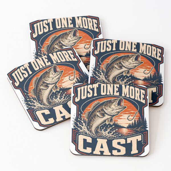Item preview, Just One More Cast Vintage Bass Fishing Gift designed and sold by 404CLOTHINGG.