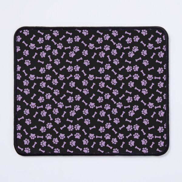 Item preview, Black And Purple Dog Paw And Bone Pattern designed and sold by pattern-archive.