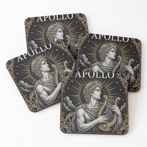 Item preview, Apollo Greek God Dark Academia Mythology Art designed and sold by SunnyDesign82.