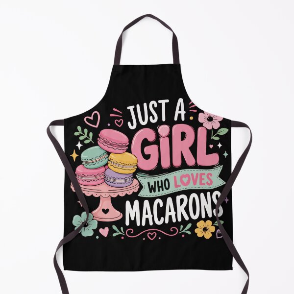 Item preview, Just a Girl Who Loves Macarons – Cute French Pastry Lover Retro Vector Design designed and sold by Huddy-clothes.