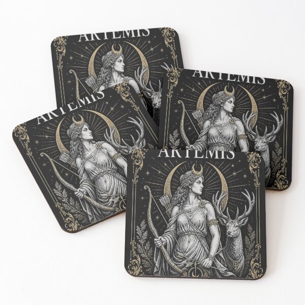 Item preview, Artemis Greek Goddess Dark Academia Mythology Art designed and sold by SunnyDesign82.