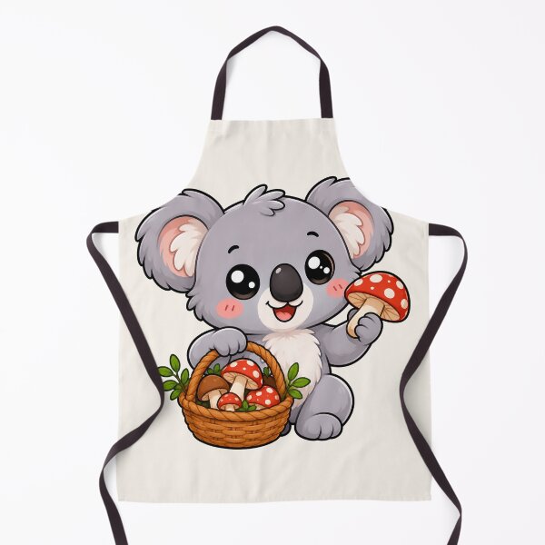 Item preview, Cute Koala Mushroom Foraging Cottagecore Art designed and sold by Seculinator.