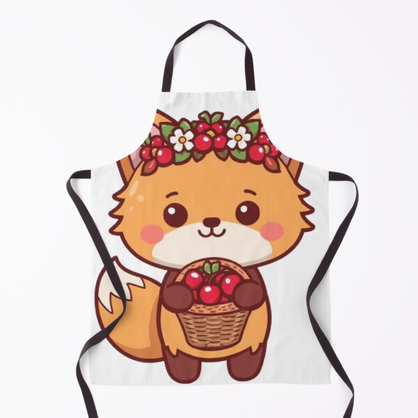 Item preview, Kawaii Cherry Fox | Cute Woodland Fox Sticker Gift designed and sold by Stylestickers55.