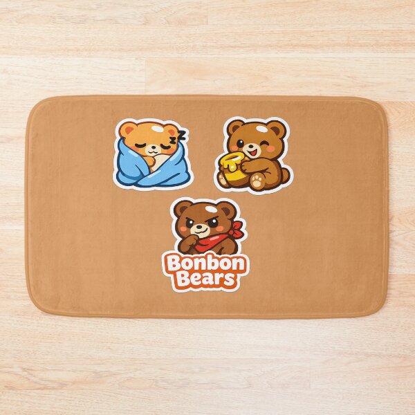 Item preview, Bonbon Bears Kawaii Chibi Honey Sleeping Vector Art designed and sold by AbderraimArt.