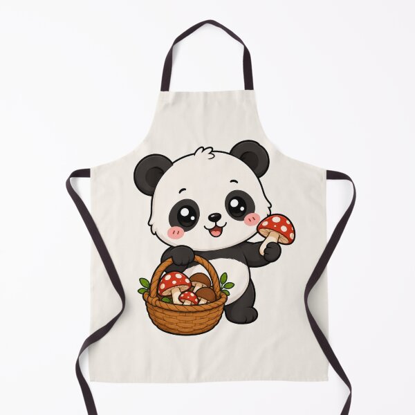Item preview, Cute Panda Mushroom Foraging Cottagecore Art designed and sold by Seculinator.