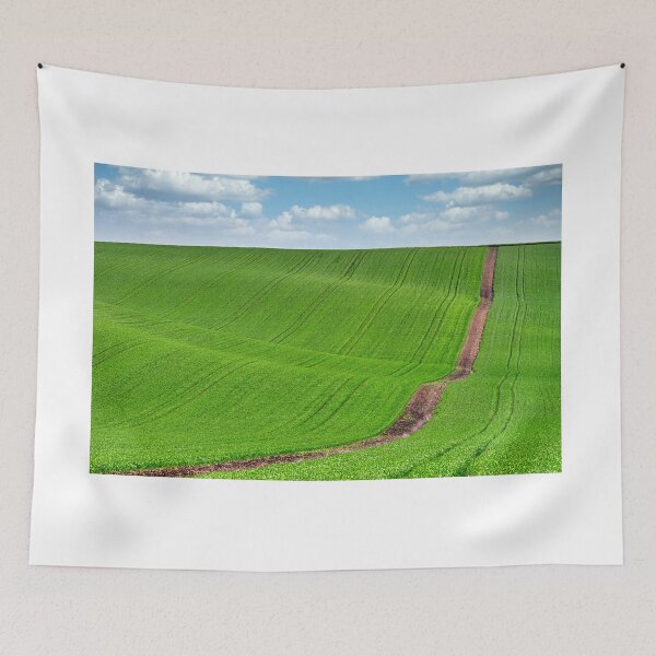 Item preview, Green wheat fields,Moravia rolling hills landscape at spring,Czech Republic designed and sold by goceris.