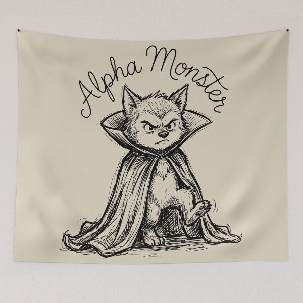 Item preview, Oversized Cape - Spooky Cute Werewolf designed and sold by bapupa.