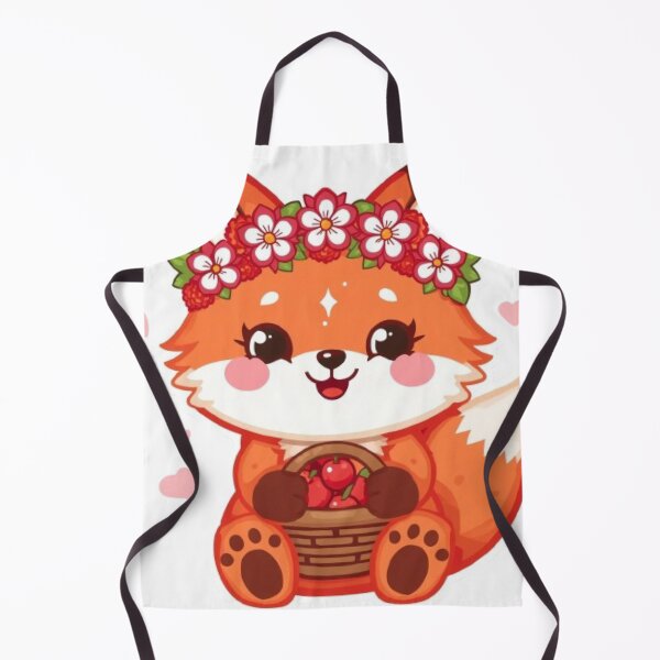 Item preview, Cute Fox with Cherries | Kawaii Forest Animal Sticker designed and sold by Stylestickers55.