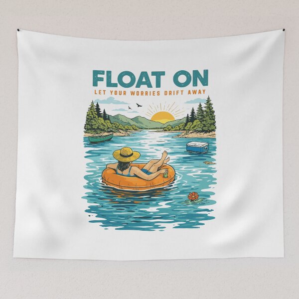 Item preview, Float On - Let Your Worries Drift Away designed and sold by Matinez Pink.