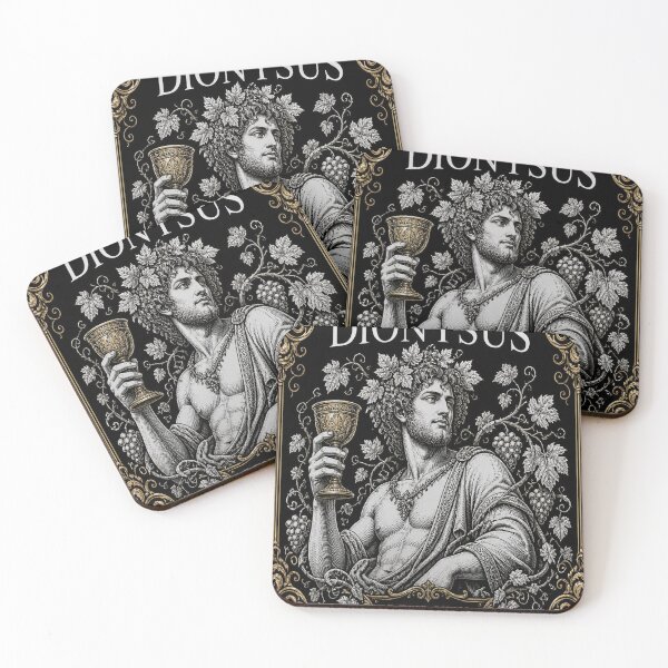 Item preview, Dionysus Greek God Dark Academia Mythology Art designed and sold by SunnyDesign82.
