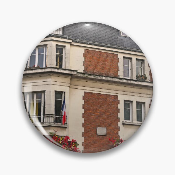 Item preview, Old building with flowers, and ornaments on wall, Montmatre,Paris designed and sold by goceris.
