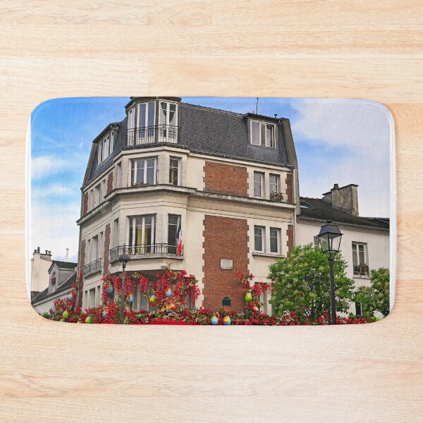Item preview, Old building with flowers, and ornaments on wall, Montmatre,Paris designed and sold by goceris.