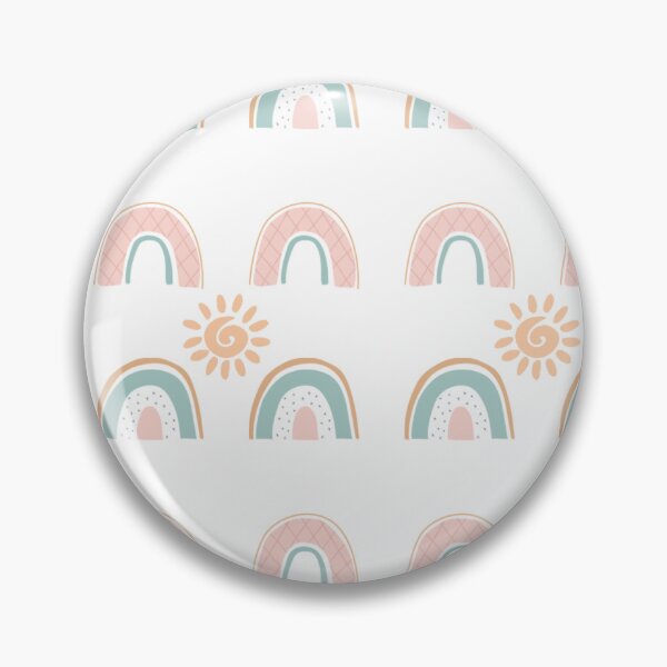 Item preview, Boho Rainbow and Sun Pastel Pattern designed and sold by Zaya_art.