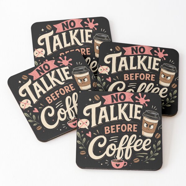 Item preview, Copy of JusNo Talkie Before Coffee – Funny Coffee Lover Typography Vector Designt a Girl Who Loves Macarons – Cute French Pastry Lover Retro Vector Design designed and sold by Huddy-clothes.