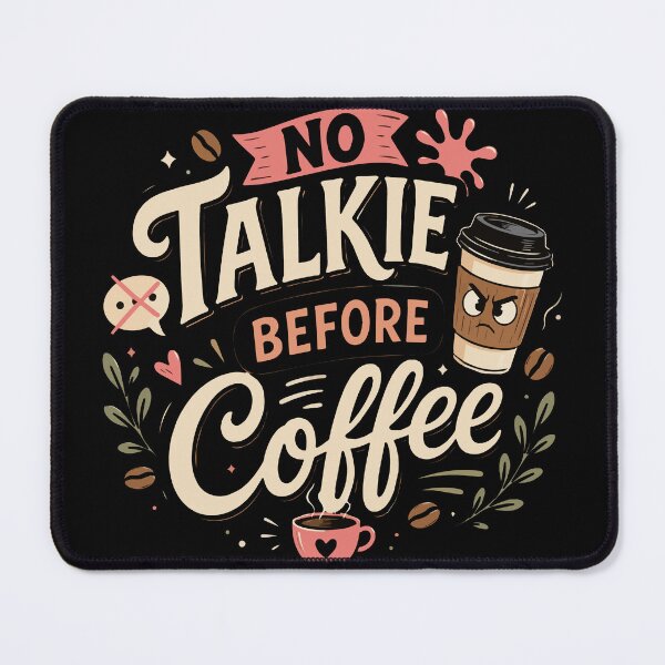Item preview, Copy of JusNo Talkie Before Coffee – Funny Coffee Lover Typography Vector Designt a Girl Who Loves Macarons – Cute French Pastry Lover Retro Vector Design designed and sold by Huddy-clothes.