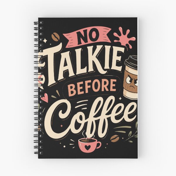 Item preview, Copy of JusNo Talkie Before Coffee – Funny Coffee Lover Typography Vector Designt a Girl Who Loves Macarons – Cute French Pastry Lover Retro Vector Design designed and sold by Huddy-clothes.