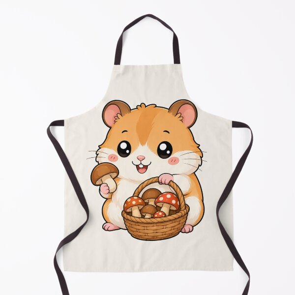 Item preview, Cute Hamster Mushroom Foraging Cottagecore Rodent Art designed and sold by Seculinator.